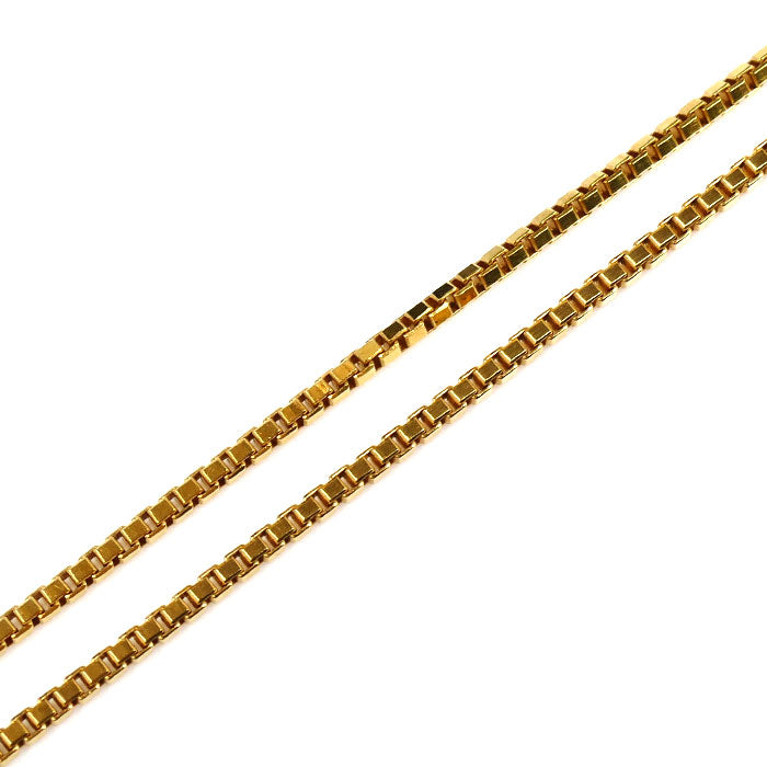 K18YG イエローゴールド ネックレス ベネチアン 4.7g 40cm レディース【中古】