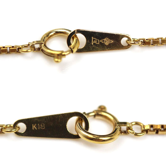 K18YG イエローゴールド ネックレス ベネチアン 4.7g 40cm レディース【中古】