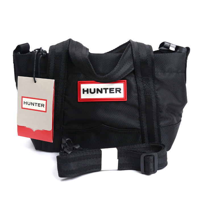 HUNTER ハンター ナイロン ミニ トップ クリップ トート 2Wayショルダーバッグ ブラック UBS1203KBM レディース【未使用】【買取品】