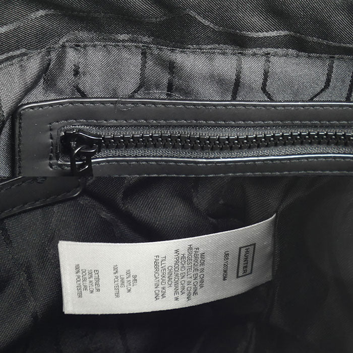 HUNTER ハンター ナイロン ミニ トップ クリップ トート 2Wayショルダーバッグ ブラック UBS1203KBM レディース【未使用】【買取品】