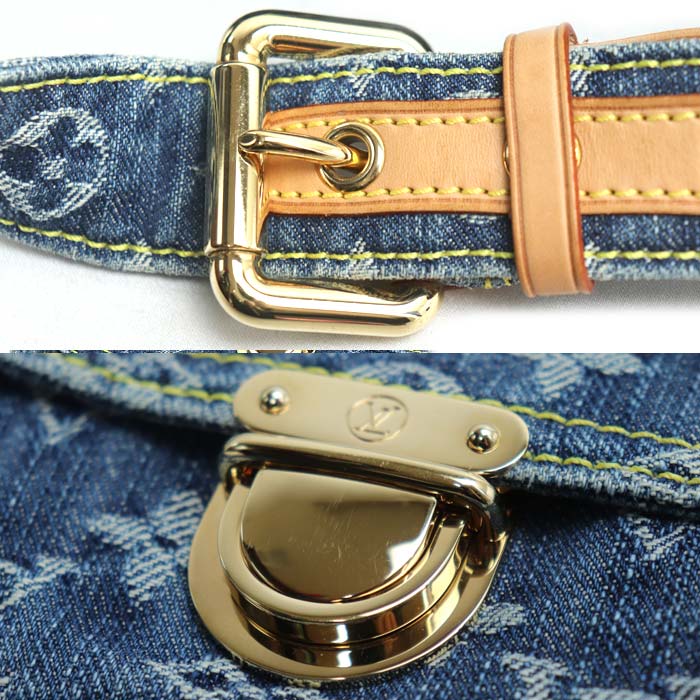 LOUIS VUITTON ルイ・ヴィトン バムバック ボディバッグ モノグラムデニム ブルー M95347 SR1067 レディース【中古】【美品】