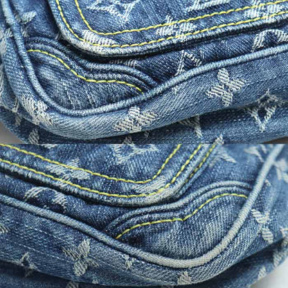 LOUIS VUITTON ルイ・ヴィトン バムバック ボディバッグ モノグラムデニム ブルー M95347 SR1067 レディース【中古】【美品】