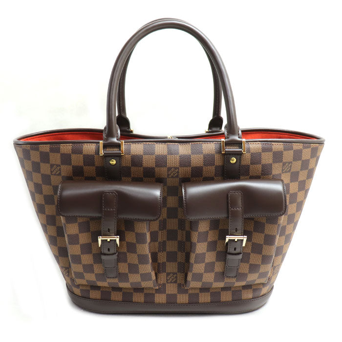 LOUIS VUITTON ルイ・ヴィトン マノスクGM ハンドバッグ ダミエ ブラウン N51120 FL0093 レディース【中古】【美品】