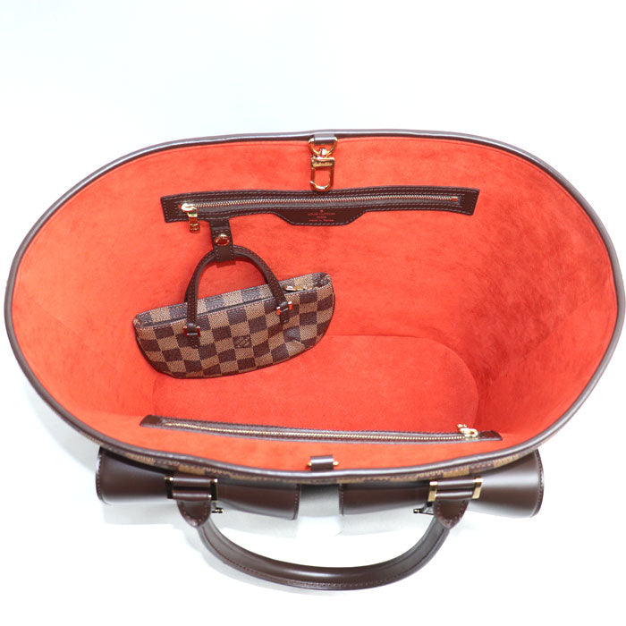 LOUIS VUITTON ルイ・ヴィトン マノスクGM ハンドバッグ ダミエ ブラウン N51120 FL0093 レディース【中古】【美品】