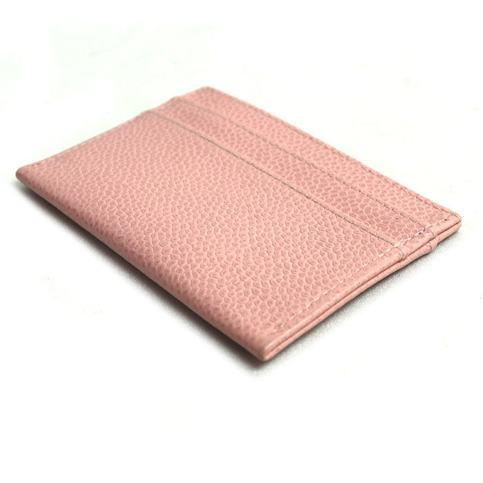 CHANEL シャネル ココマーク キャビアスキン カードケース ピンク レディース【中古】