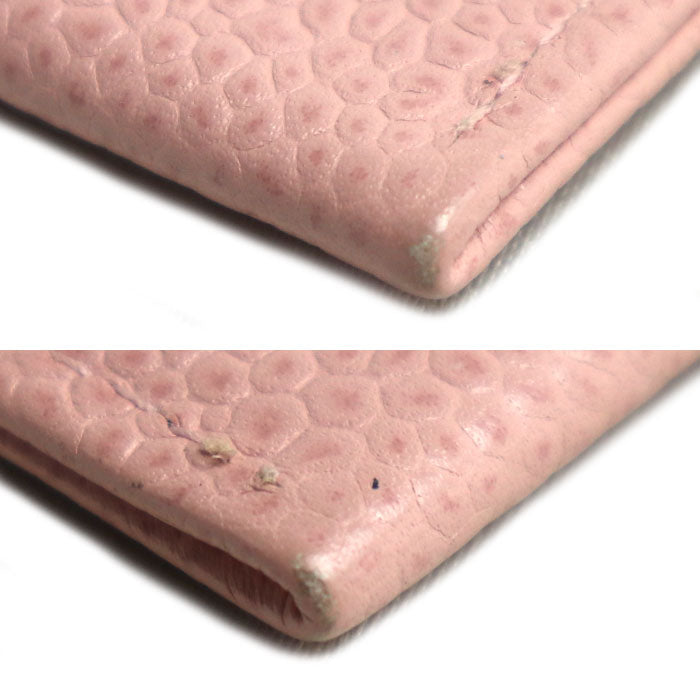 CHANEL シャネル ココマーク キャビアスキン カードケース ピンク レディース【中古】