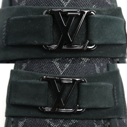 LOUIS VUITTON ルイ・ヴィトン メジャーライン ローファー モノグラムデニム ブラック 1AC5K3 FA0273 
6 1/2 M メンズ【中古】【極美品】