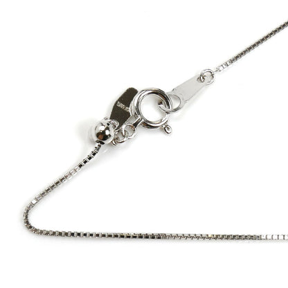 K18WG ホワイトゴールド ネックレス ベネチアン 2.4g ~45cm フリーチェーン【中古】