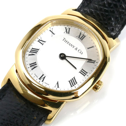 TIFFANY&Co. ティファニー マーククーペ ローマン 腕時計 電池式 26.5g K18/750 レディース【中古】