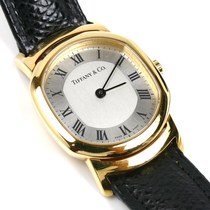 TIFFANY&Co. ティファニー マーククーペ ローマン 腕時計 電池式 26.5g K18/750 レディース【中古】