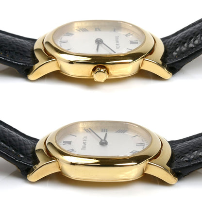 TIFFANY&Co. ティファニー マーククーペ ローマン 腕時計 電池式 26.5g K18/750 レディース【中古】