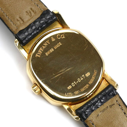 TIFFANY&Co. ティファニー マーククーペ ローマン 腕時計 電池式 26.5g K18/750 レディース【中古】