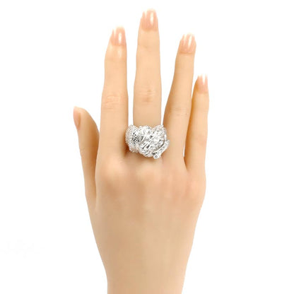 Pt900プラチナ 龍 リング・指輪 ダイヤモンド0.30ct 20号 26.5g メンズ【中古】【美品】