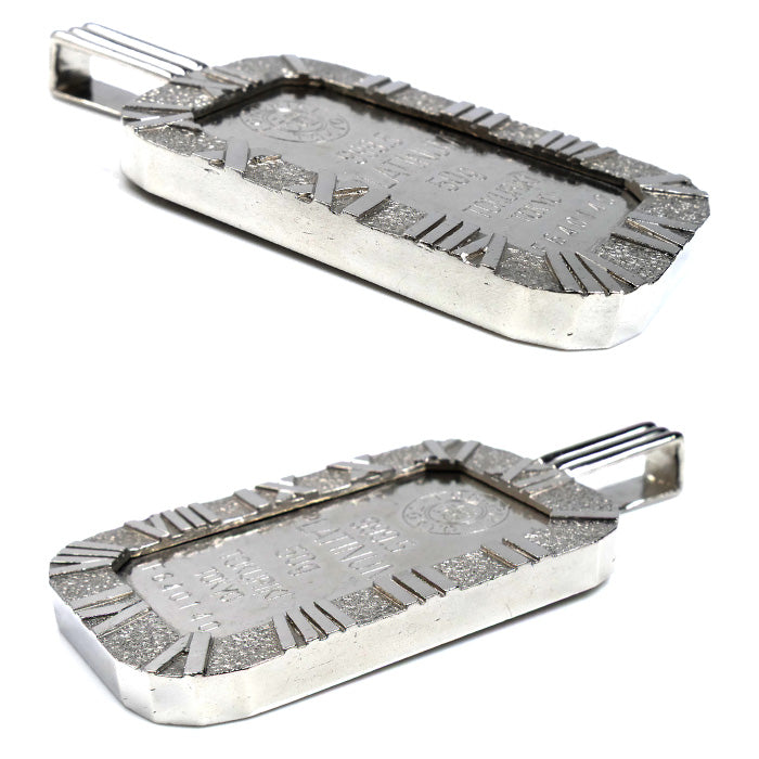 Pt999.5/900 徳力50gインゴット ペンダントトップ 88.6g メンズ【中古】