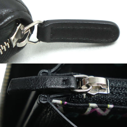 CHANEL シャネル マトラッセスモールジップウォレット 長財布 ラウンドファスナー ブラック A80481 レディース【中古】