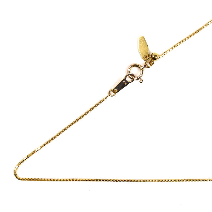 K18YG イエローゴールド ネックレス ベネチアン 2.1g ~45cm フリーチェーン レディース【中古】