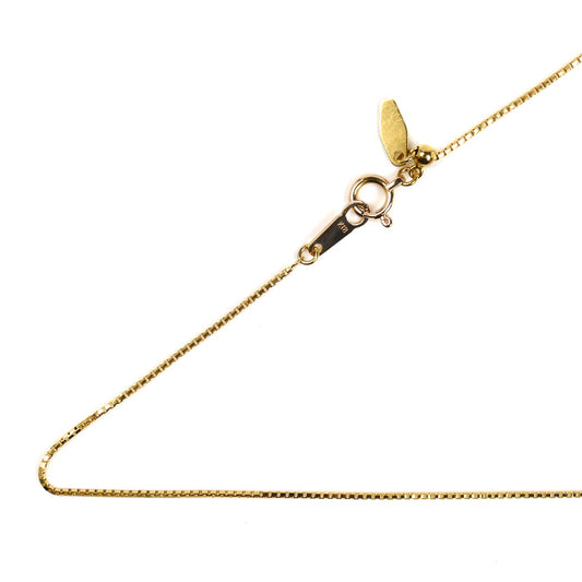 K18YG イエローゴールド ネックレス ベネチアン 2.1g ~45cm フリーチェーン レディース【中古】