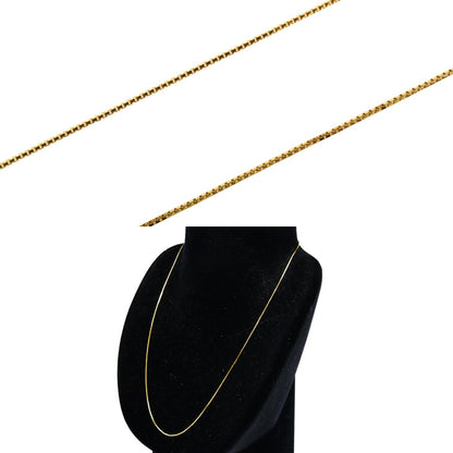 K18YG イエローゴールド ネックレス ベネチアン 2.1g ~45cm フリーチェーン レディース【中古】