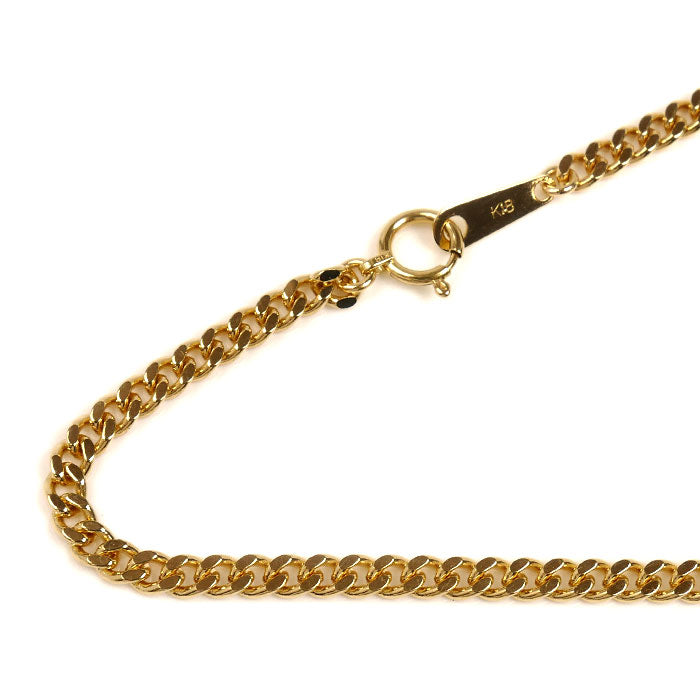 K18YG イエローゴールド ネックレス 喜平2面カット 15.2g 50cm ユニセックス【中古】