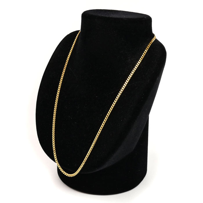 K18YG イエローゴールド ネックレス 喜平2面カット 15.2g 50cm ユニセックス【中古】