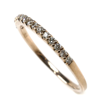 Vendome Aoyama ヴァンドーム青山 K18PG ピンクゴールド ダイヤモンド ハーフエタニティ リング・指輪 5号 0.9g レディース【中古】