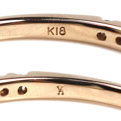 Vendome Aoyama ヴァンドーム青山 K18PG ピンクゴールド ダイヤモンド ハーフエタニティ リング・指輪 5号 0.9g レディース【中古】