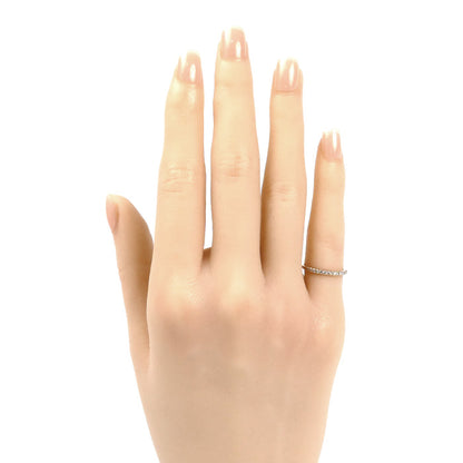 Vendome Aoyama ヴァンドーム青山 K18PG ピンクゴールド ダイヤモンド ハーフエタニティ リング・指輪 5号 0.9g レディース【中古】