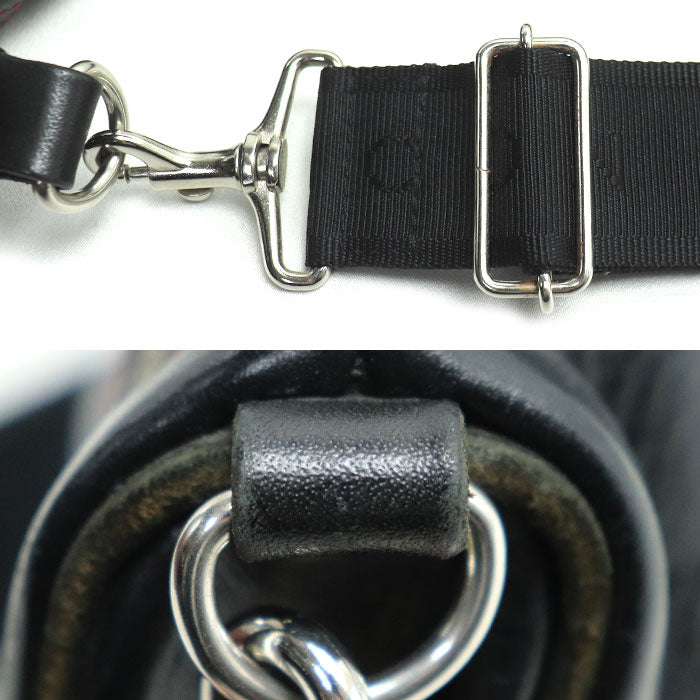 REDMOON レッドムーン マルボロ コンチョ付き ショルダーバッグ ブラック メンズ【中古】