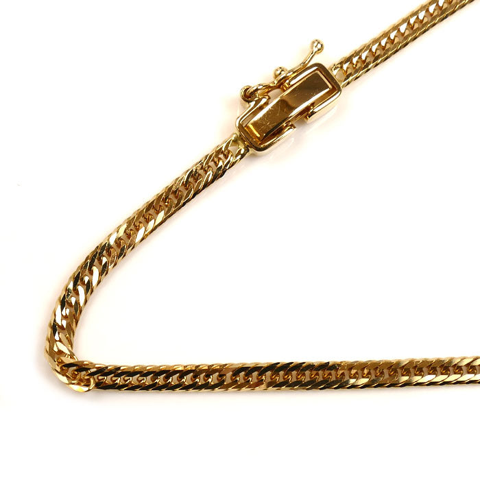 K18YG イエローゴールド ネックレス 喜平12面トリプルカット 6.8g 45cm【中古】