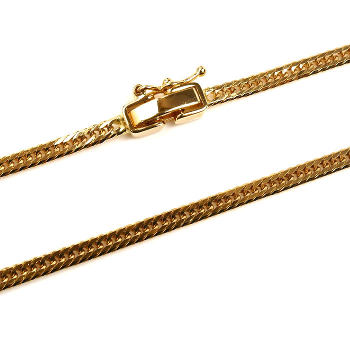 K18YG イエローゴールド ネックレス 喜平12面トリプルカット 6.8g 45cm【中古】