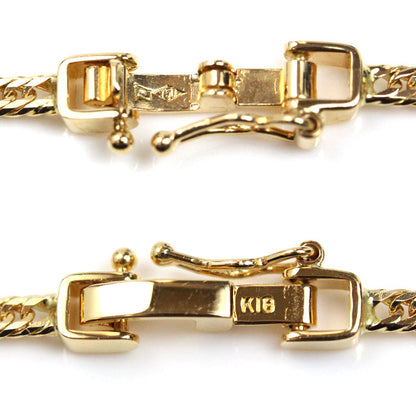 K18YG イエローゴールド ネックレス 喜平12面トリプルカット 6.8g 45cm【中古】