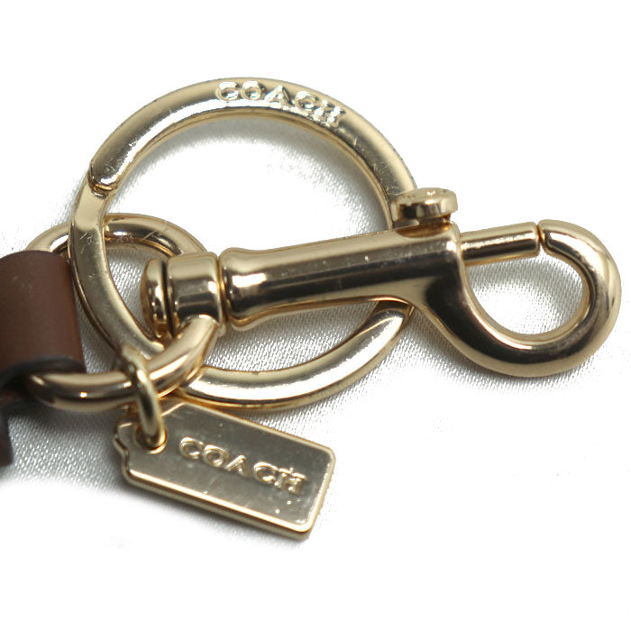 COACH コーチ トリガー スナップ バッグチャーム キーホルダー ブラウン F49314 レディース【中古】