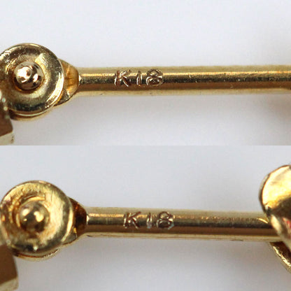 K18YG イエローゴールド フープ ピアス 2.0g レディース【中古】