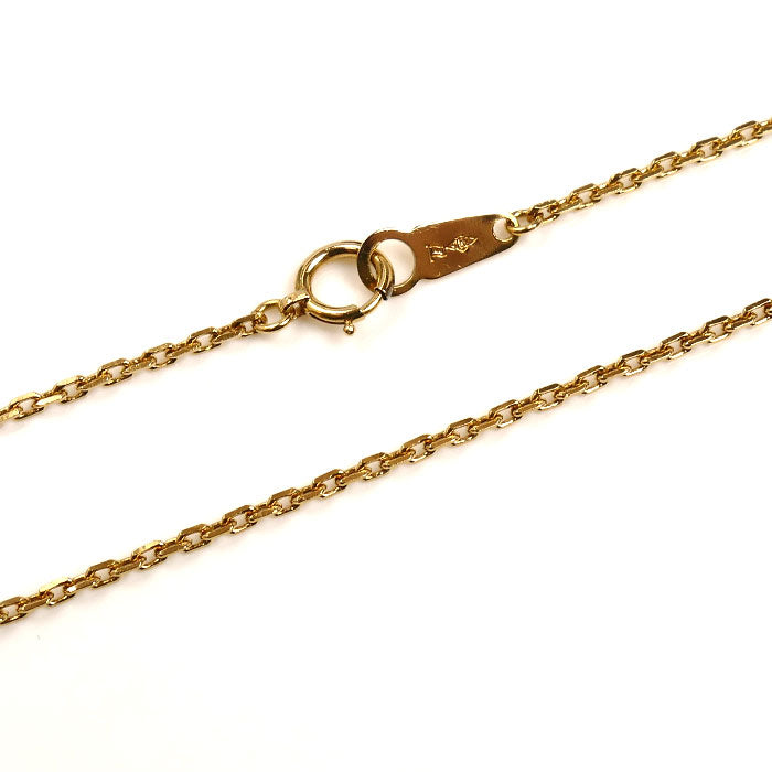 K18YG イエローゴールド ネックレス 小豆 5.2g 59cm【中古】