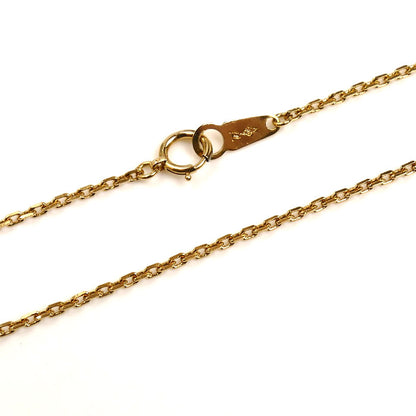 K18YG イエローゴールド ネックレス 小豆 5.2g 59cm【中古】