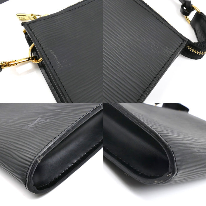 LOUIS VUITTON ルイ・ヴィトン ポシェットアクセソワール ポーチ エピ ブラック M52942 AR0052 レディース【中古】