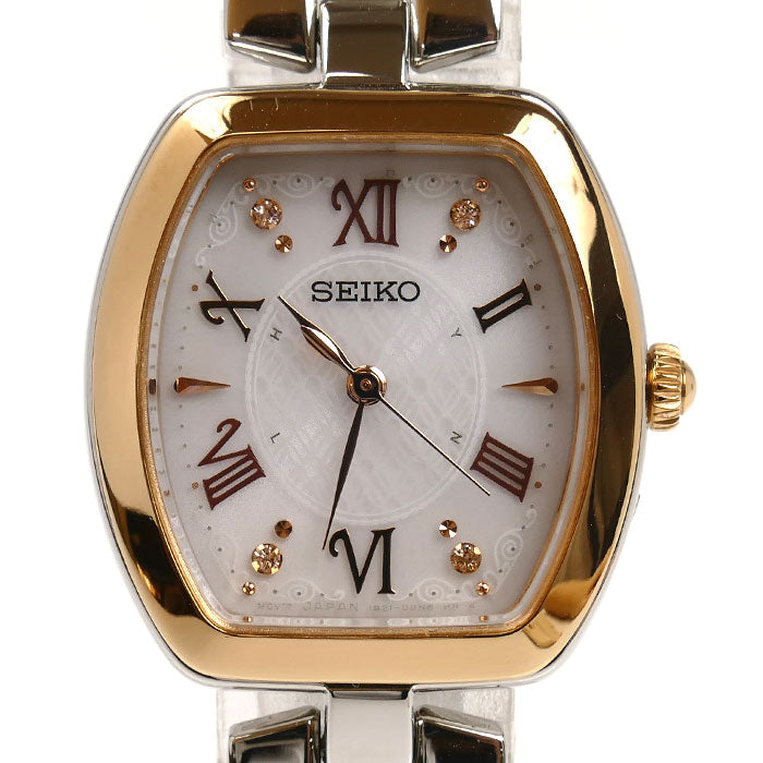 SEIKO セイコー セイコーコレクション 腕時計 ソーラー SWFH098/1B21-0AH0 電波 レディース【中古】【美品】