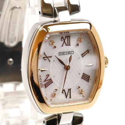 SEIKO セイコー セイコーコレクション 腕時計 ソーラー SWFH098/1B21-0AH0 電波 レディース【中古】【美品】