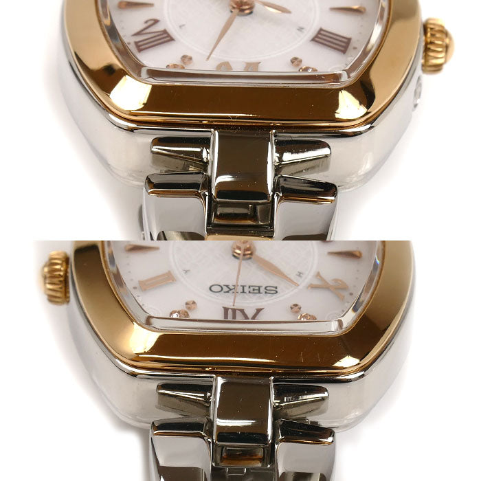 SEIKO セイコー セイコーコレクション 腕時計 ソーラー SWFH098/1B21-0AH0 電波 レディース【中古】【美品】