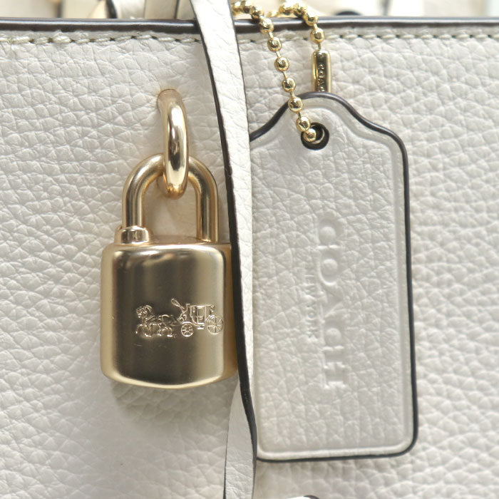 COACH コーチ ゾーイ キャリーオール 2Wayショルダーバッグ ベージュ F88037 アウトレット レディース【中古】