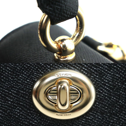COACH コーチ テイリートップ ターンロック 2Wayショルダーバッグ ブラック 76618 アウトレット レディース【中古】