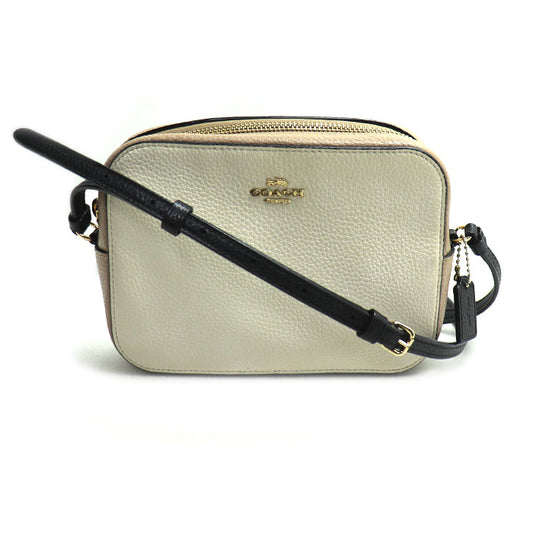 COACH コーチ ミニ カメラバッグ ショルダーバッグ ベージュ 91540 アウトレット レディース【中古】
