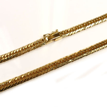 K18YG イエローゴールド ネックレス 喜平14面トリプルカット 30.5g 50cm メンズ【中古】