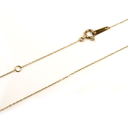 K10YG イエローゴールド ネックレス ダイヤモンド 0.6g 40cm レディース【中古】