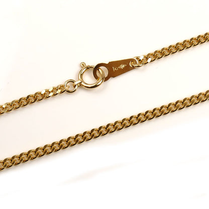 K18YG イエローゴールド ネックレス 喜平2面カット 10.1g 50cm メンズ【中古】