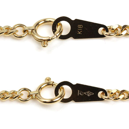 K18YG イエローゴールド ネックレス 喜平2面カット 10.1g 50cm メンズ【中古】