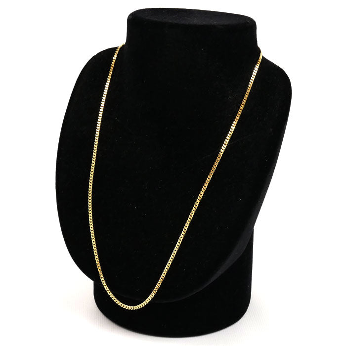 K18YG イエローゴールド ネックレス 喜平2面カット 10.1g 50cm メンズ【中古】