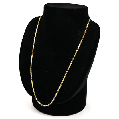 K18YG イエローゴールド ネックレス 喜平2面カット 10.1g 50cm メンズ【中古】