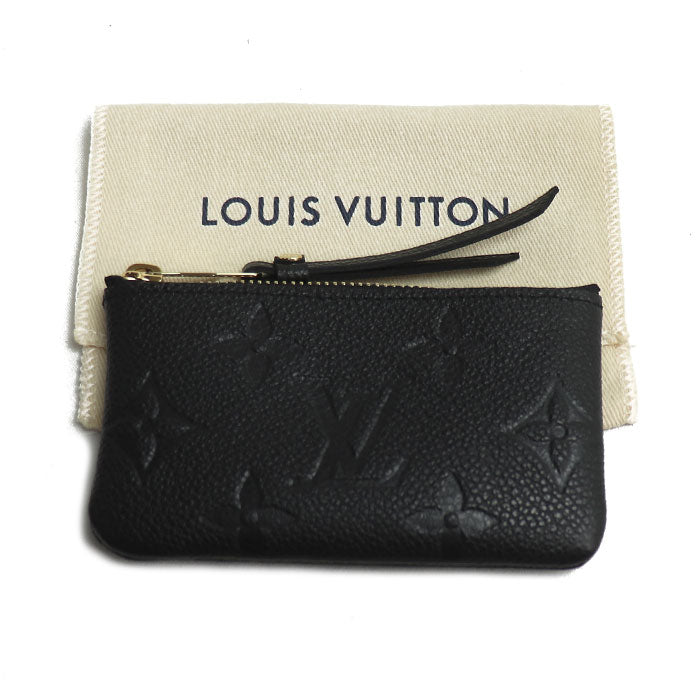 LOUIS VUITTON ルイ・ヴィトン ポシェットクレ コインケース アンプラント ブラック M80879 TN4205 レディース【未使用】【買取品】