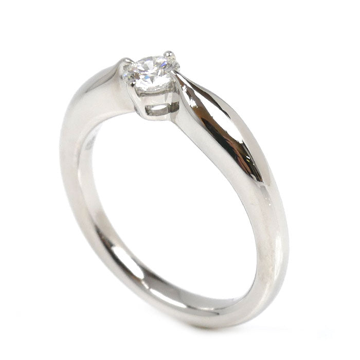 BVLGARI ブルガリ Pt950プラチナ デディカータ・ア・ヴェネチア リング・指輪 ダイヤモンド0.18ct 5号 4.3g レディース【中古】【美品】